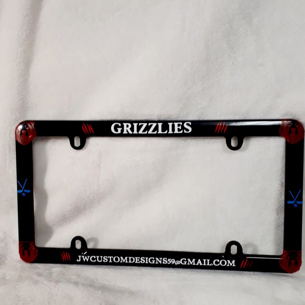 Grizzlies Hockey Team License Plate Frame